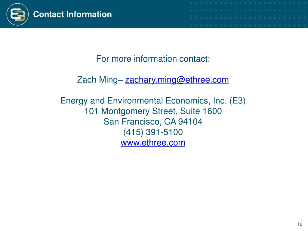 contact information