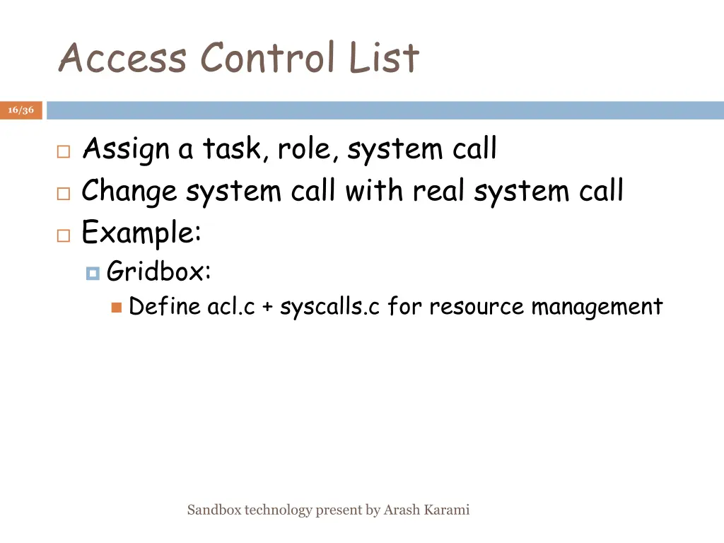 access control list