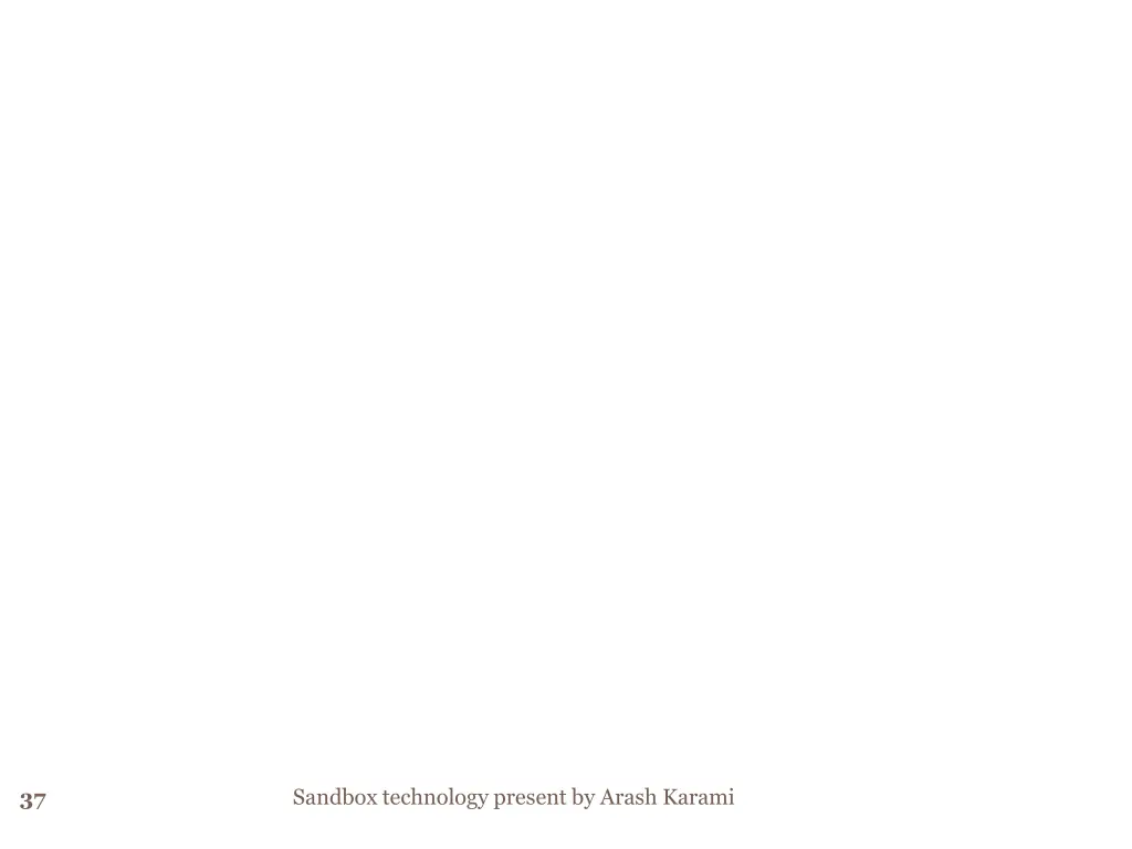 sandbox technology present by arash karami 1