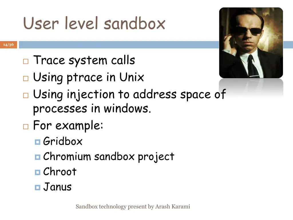 user level sandbox