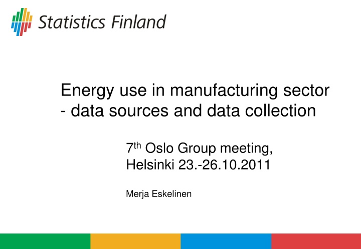 energy use in manufacturing sector data sources
