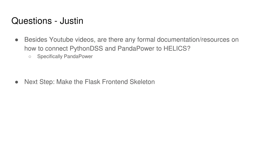 questions justin