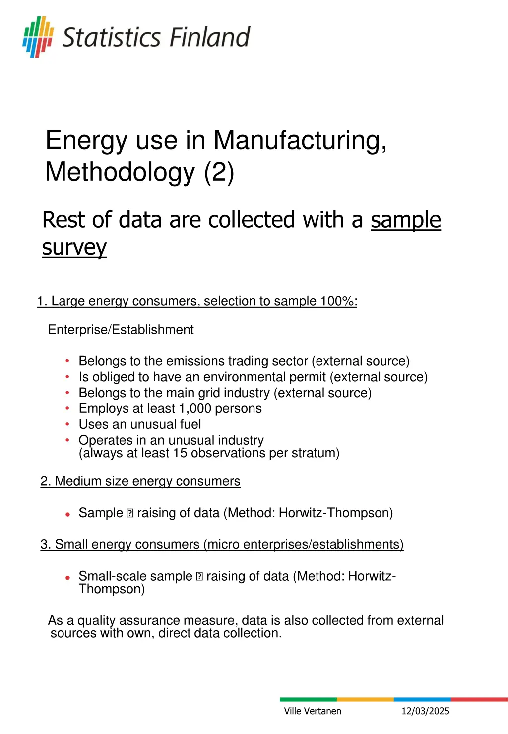 energy use in manufacturing methodology 2