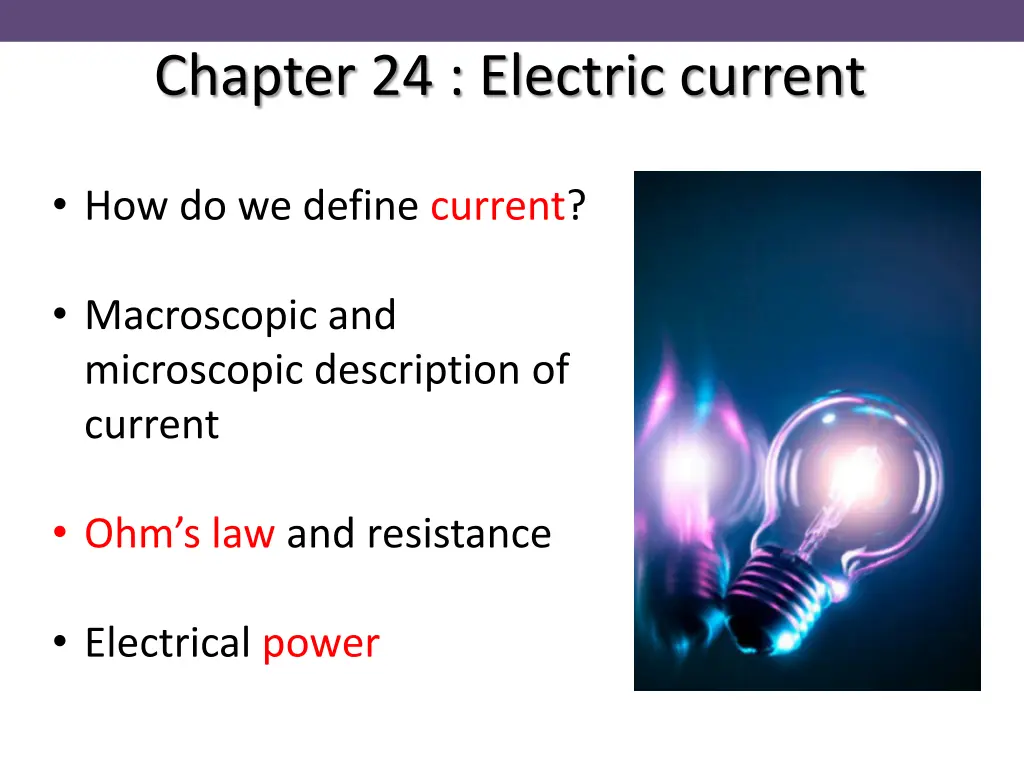chapter 24 electric current