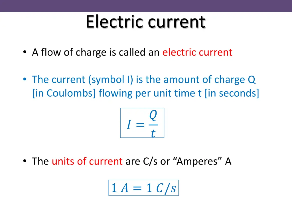 electric current 1