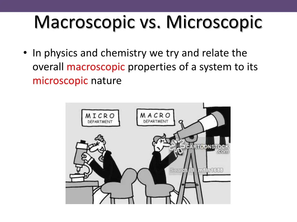 macroscopic vs microscopic