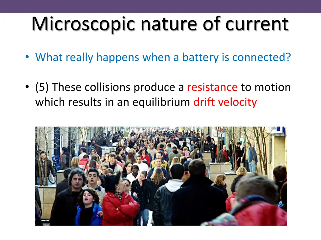 microscopic nature of current 5
