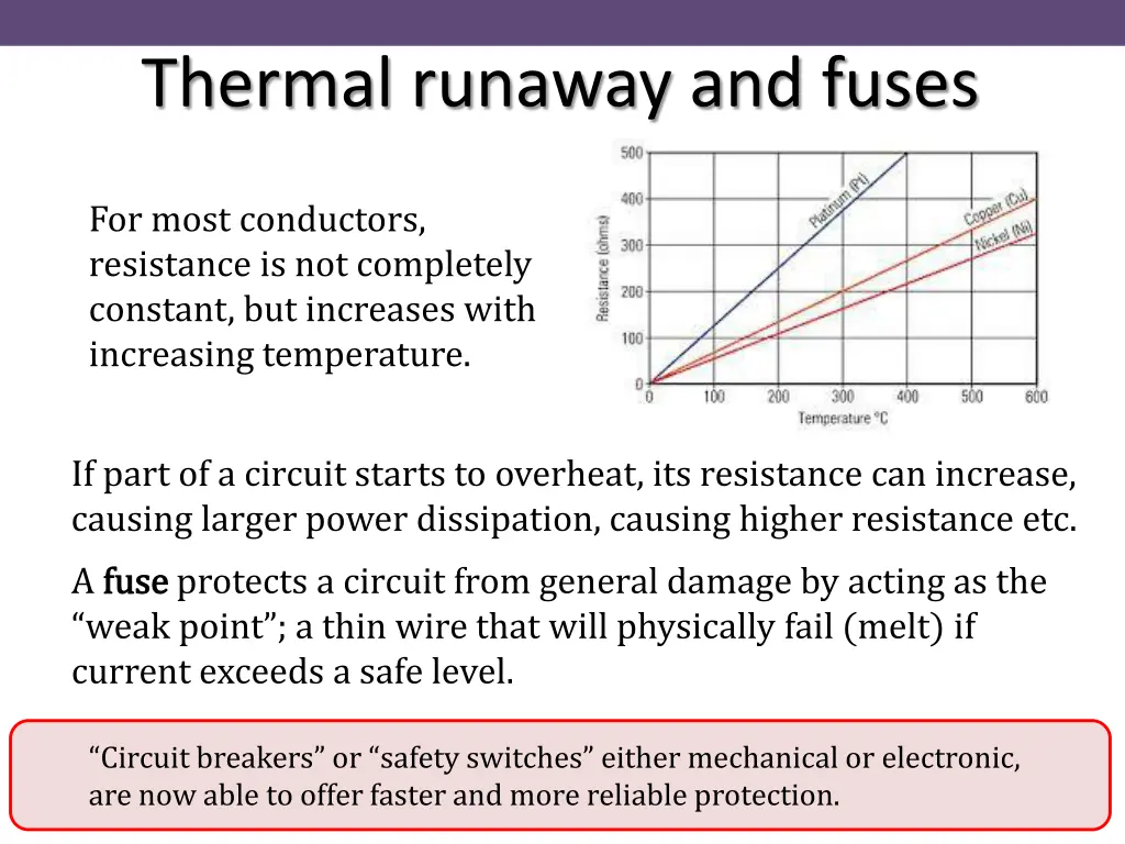 thermal runaway and fuses