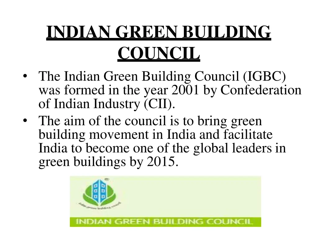 indian green building council the indian green