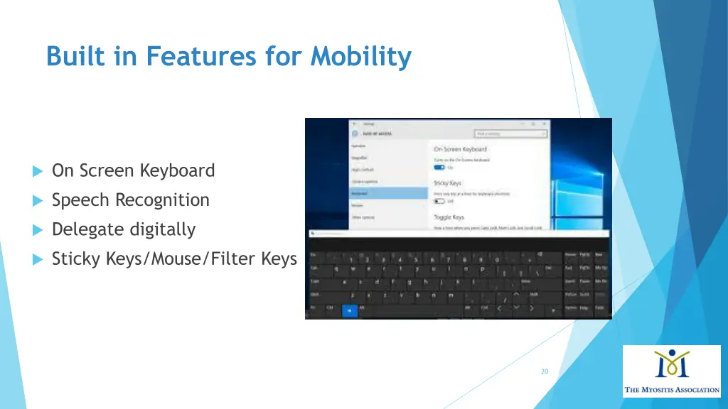 built in features for mobility