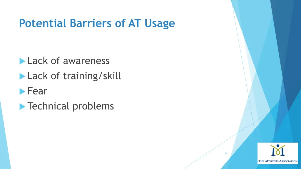 potential barriers of at usage