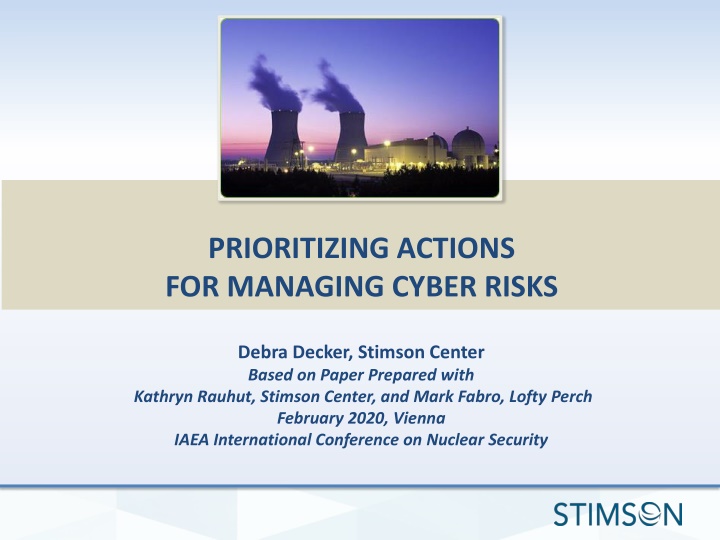 prioritizing actions for managing cyber risks