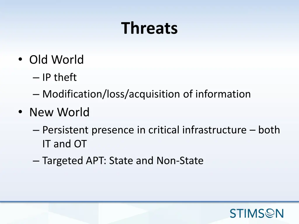 threats