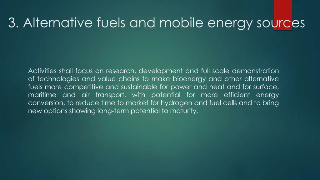 3 alternative fuels and mobile energy sources