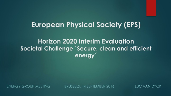 european physical society eps
