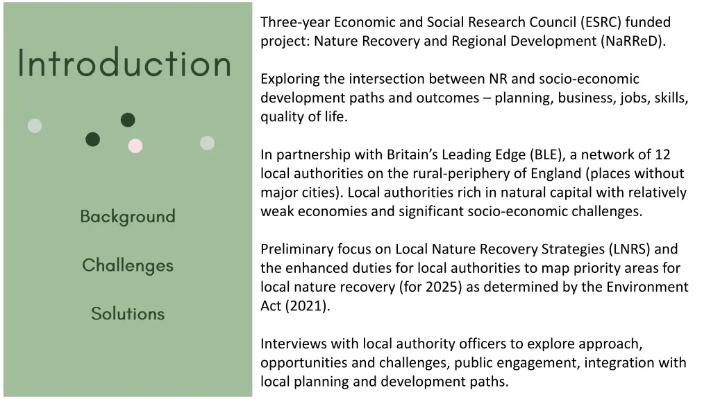 three year economic and social research council