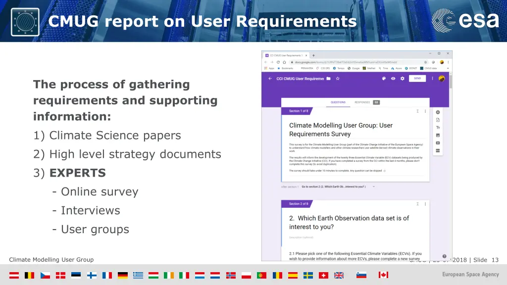 cmug report on user requirements 2