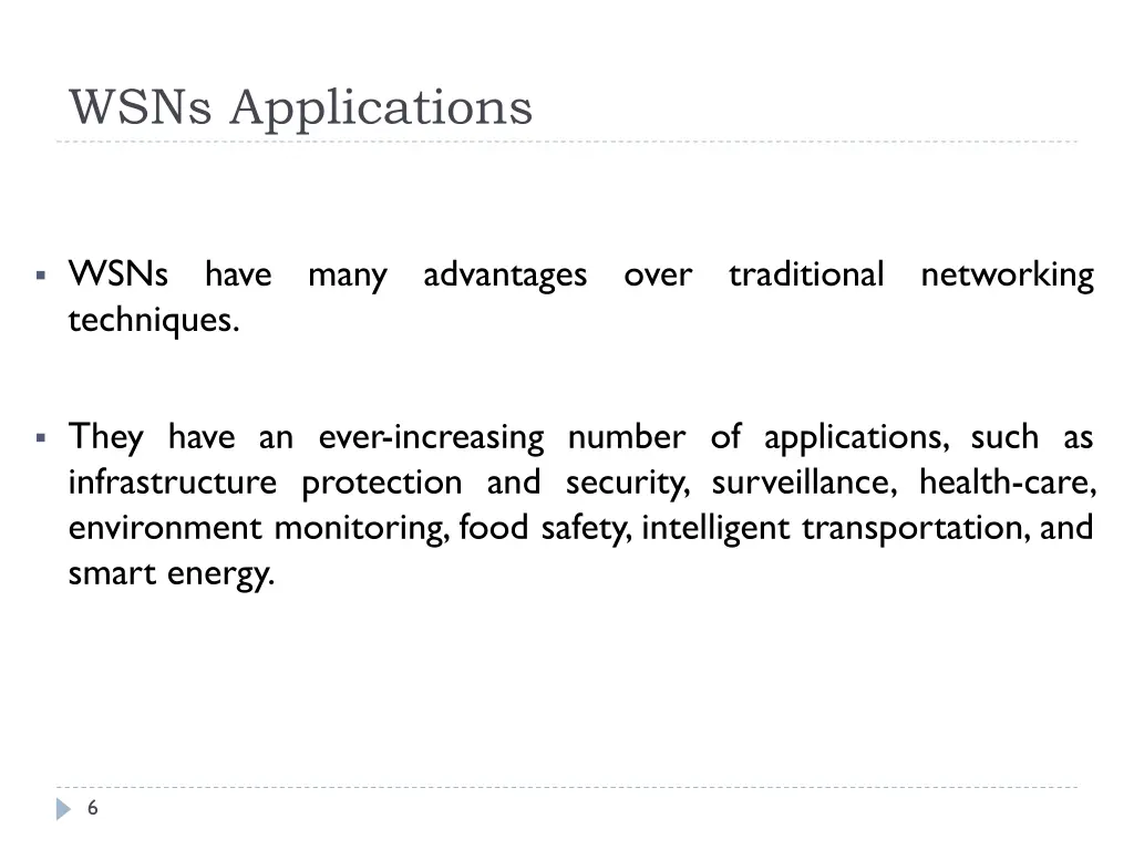 wsns applications