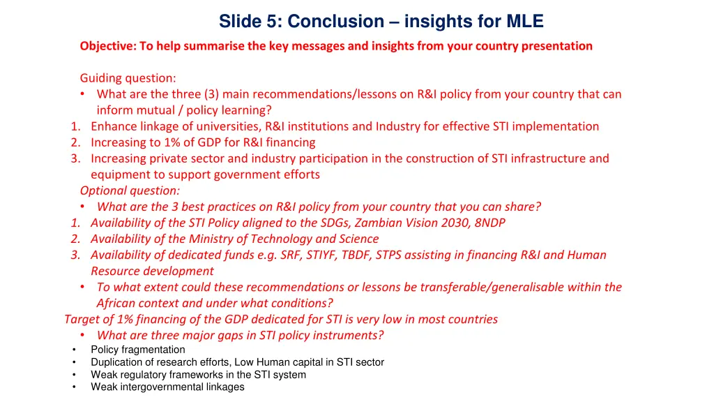 slide 5 conclusion insights for mle