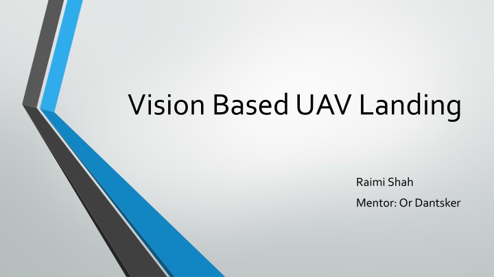 vision based uav landing