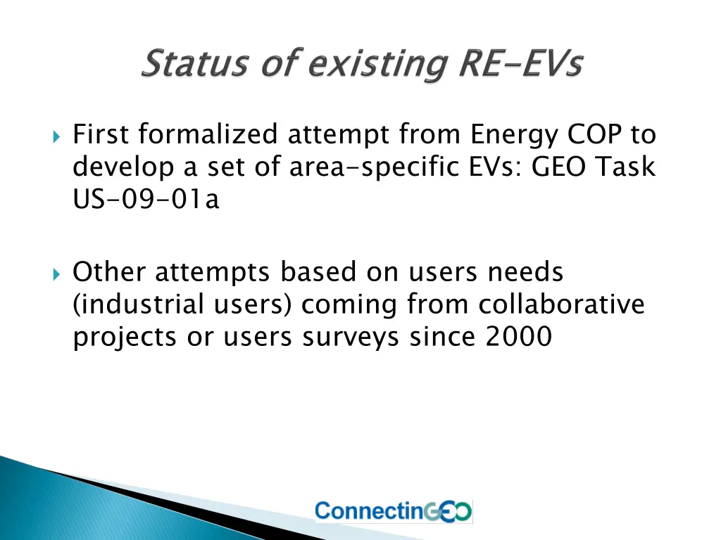 first formalized attempt from energy