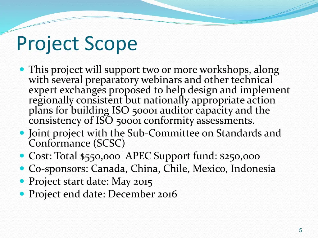 project scope