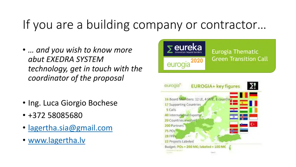if you are a building company or contractor