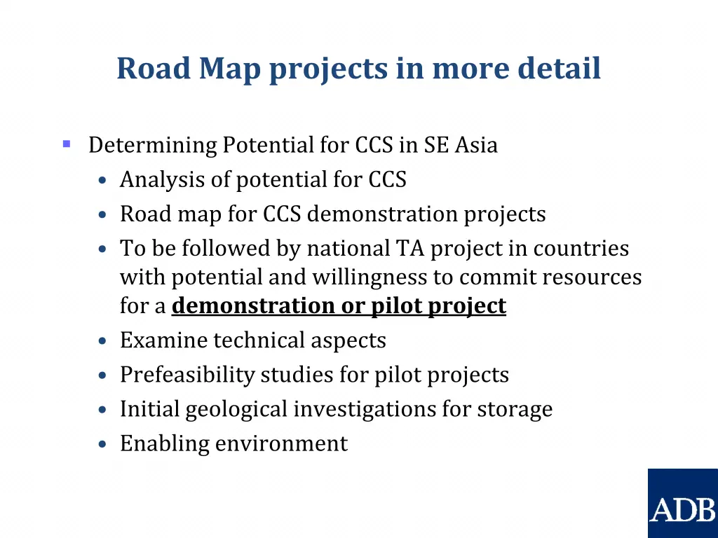 road map projects in more detail 2
