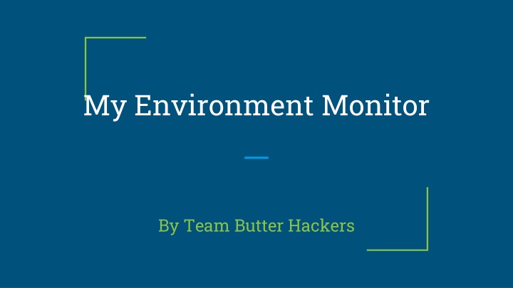my environment monitor