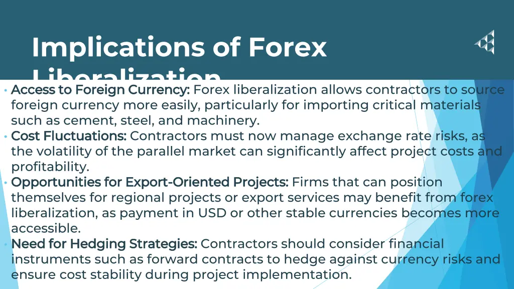 implications of forex liberalization access