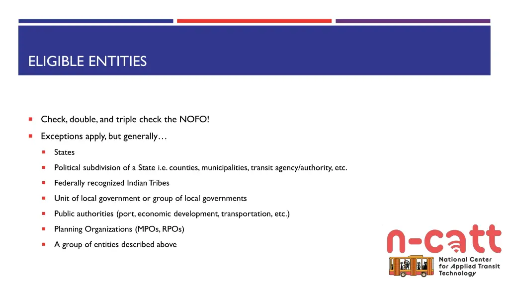 eligible entities