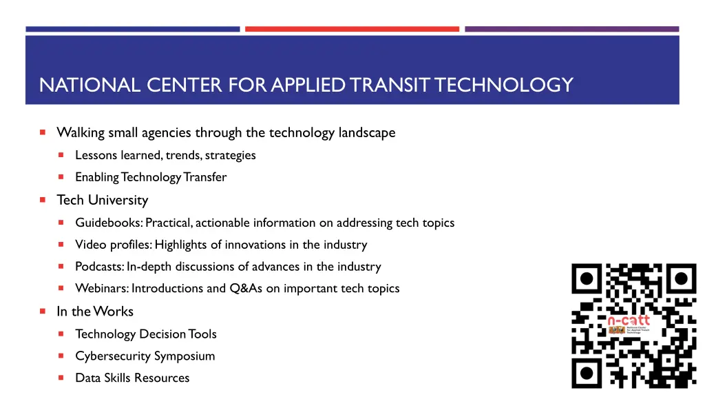 national center for applied transit technology