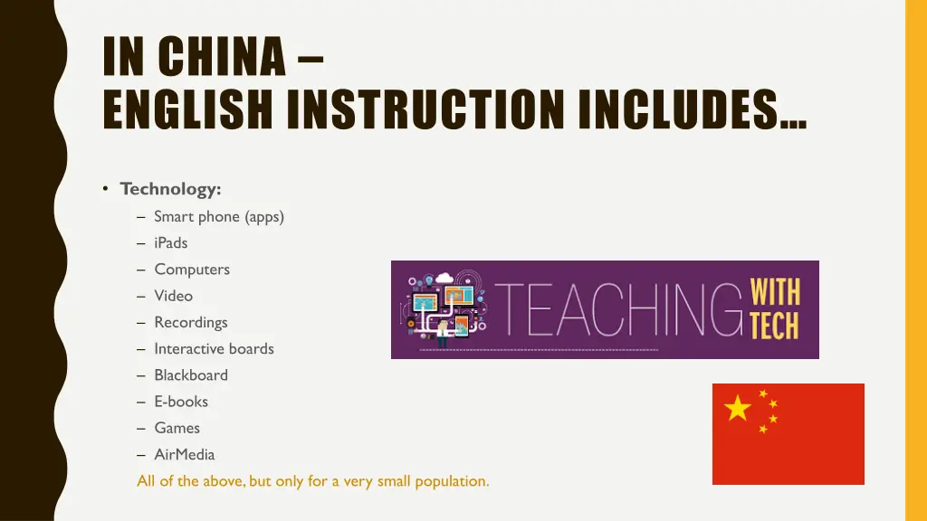 in china english instruction includes 4