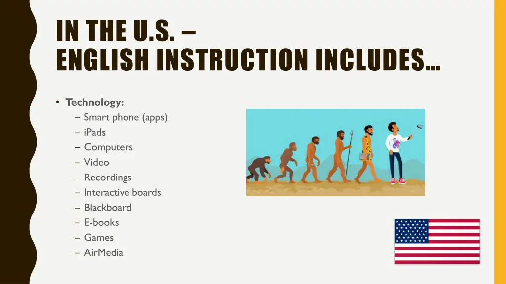 in the u s english instruction includes 9