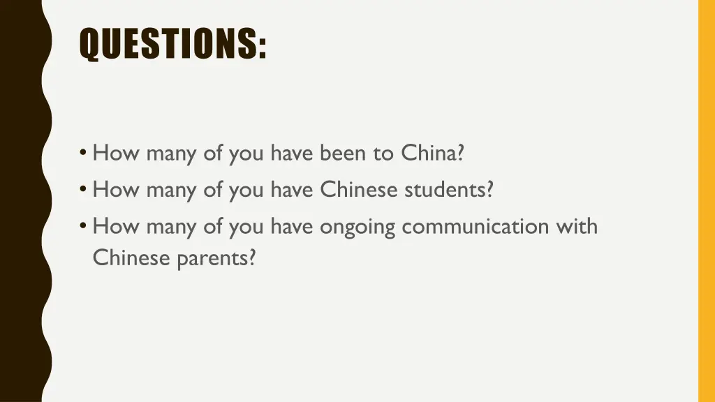 questions