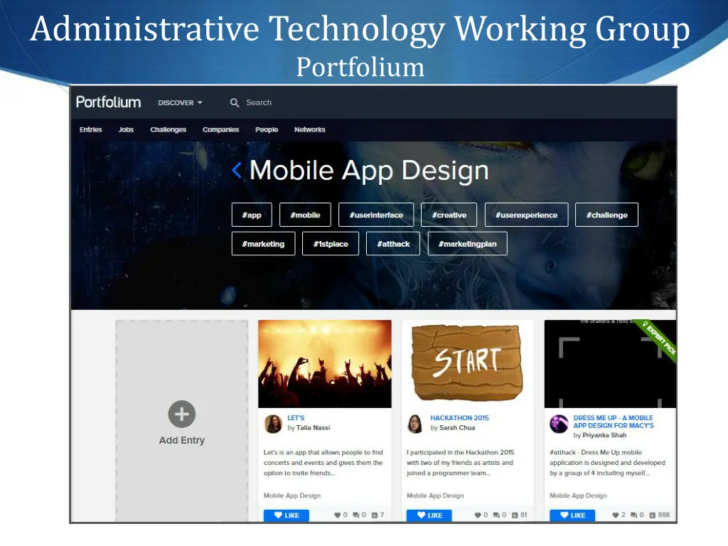 administrative technology working group portfolium 1
