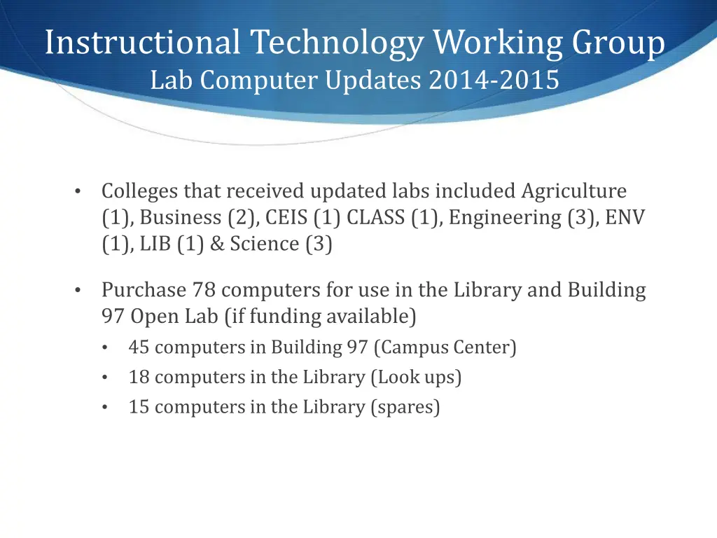 instructional technology working group 3