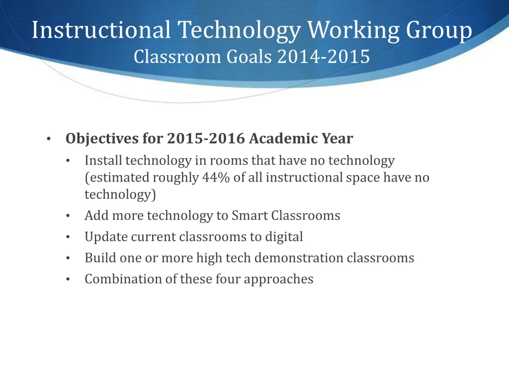 instructional technology working group classroom 2