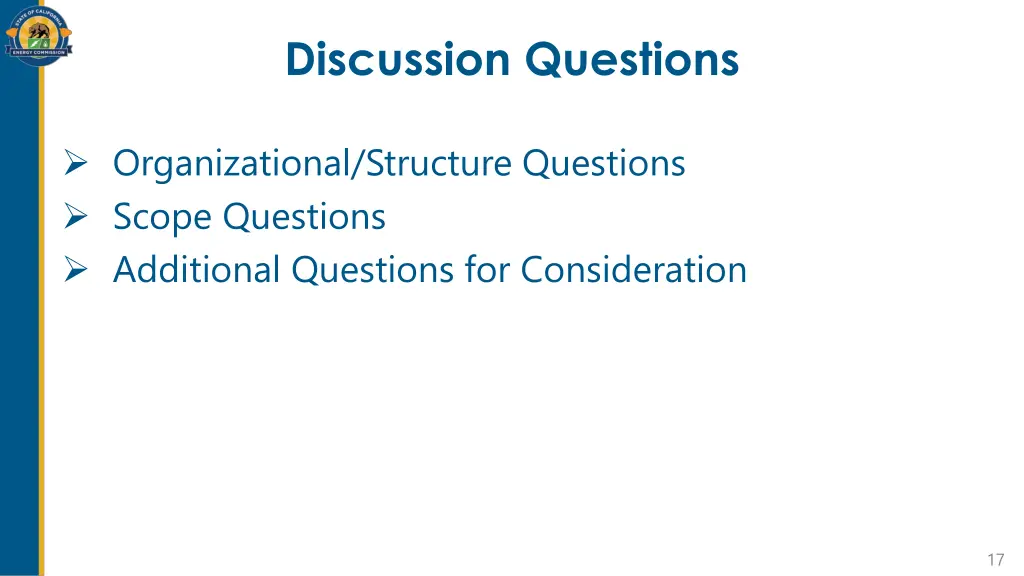 discussion questions