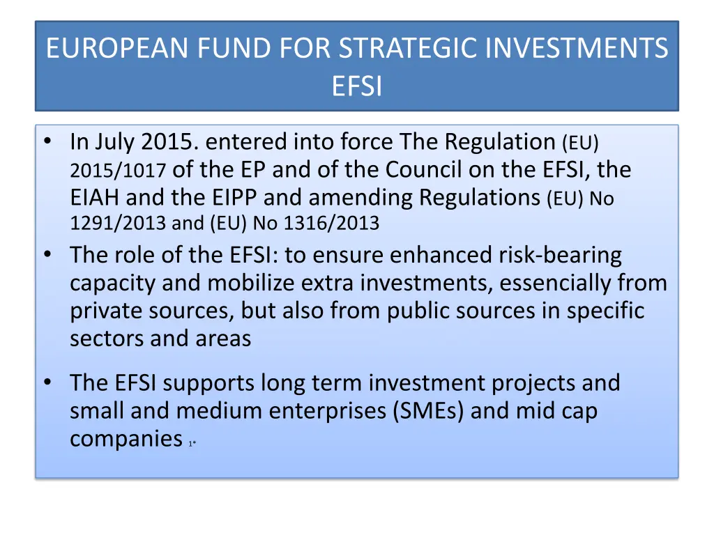 european fund for strategic investments efsi