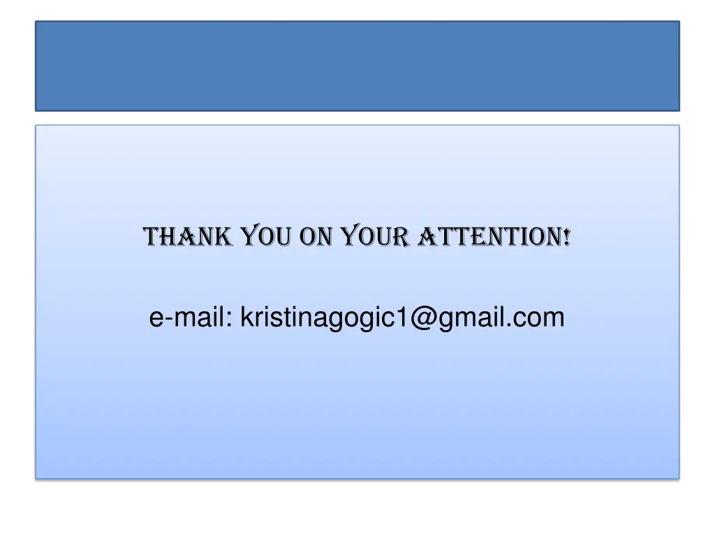thank you on your attention