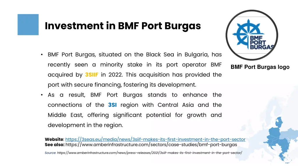 investment in bmf port burgas