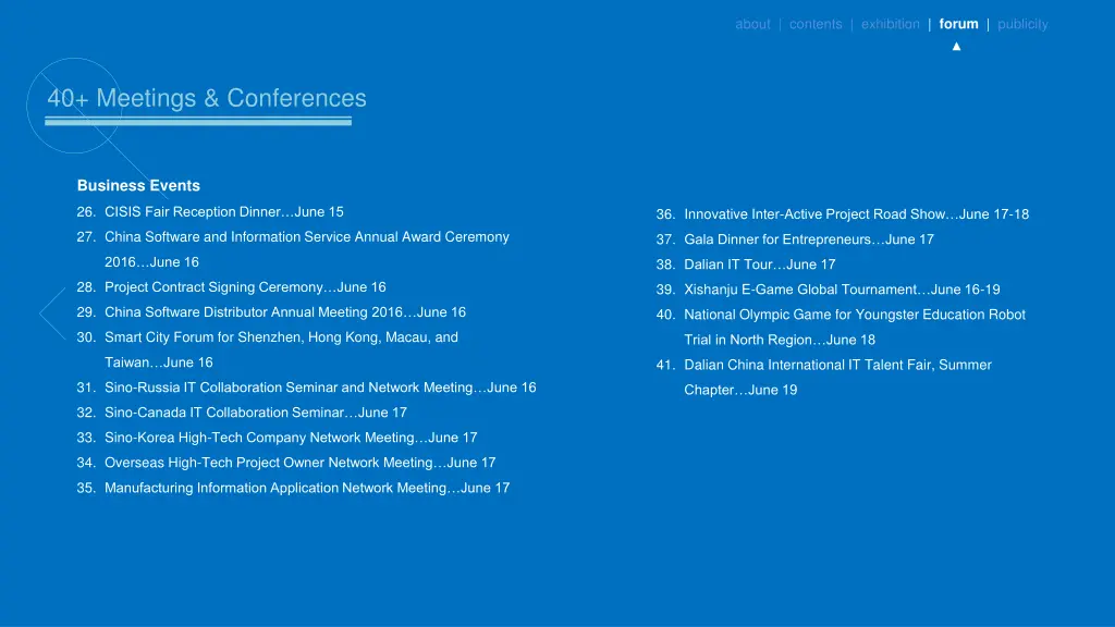 about contents exhibition forum publicity 6