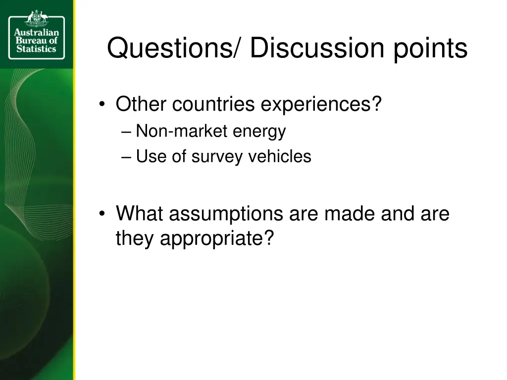 questions discussion points