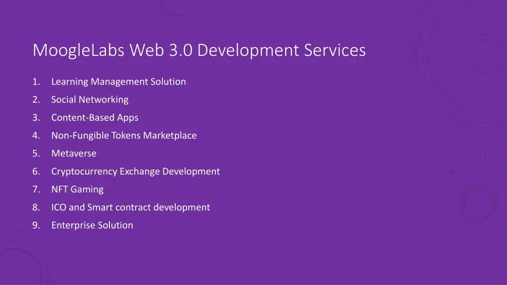 mooglelabs web 3 0 development services