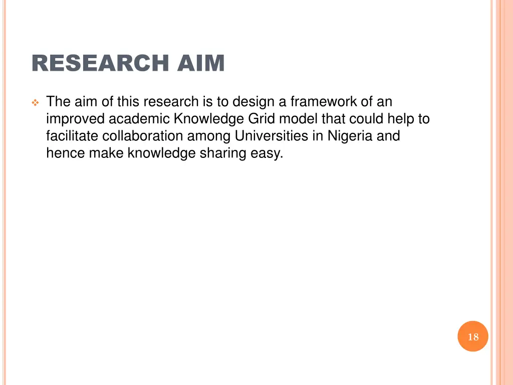 research aim