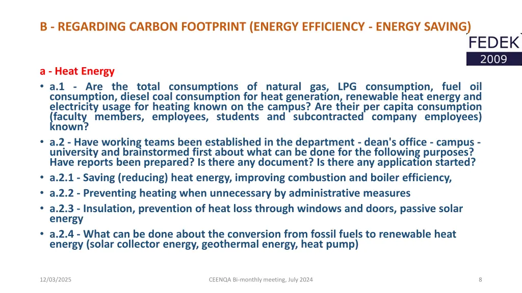 b regarding carbon footprint energy efficiency