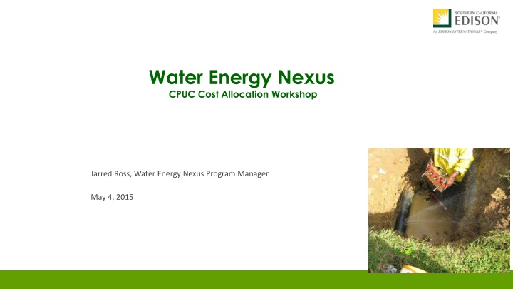 water energy nexus cpuc cost allocation workshop
