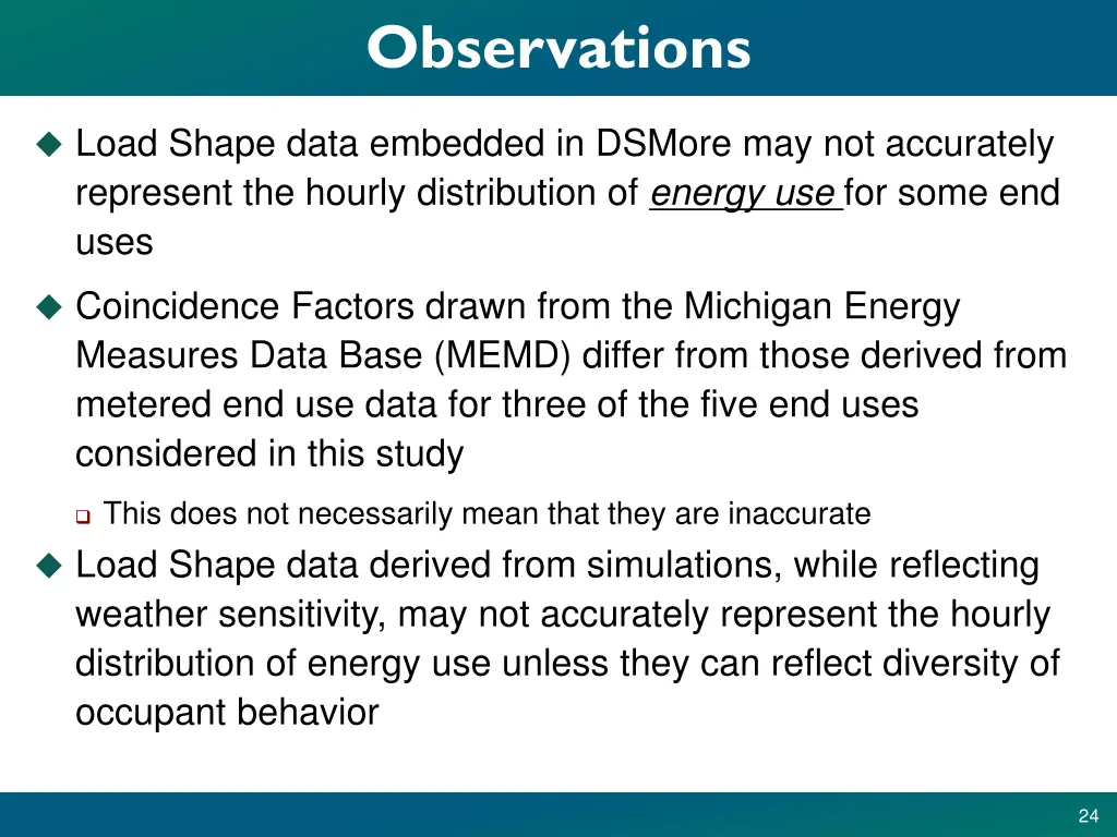 observations 1