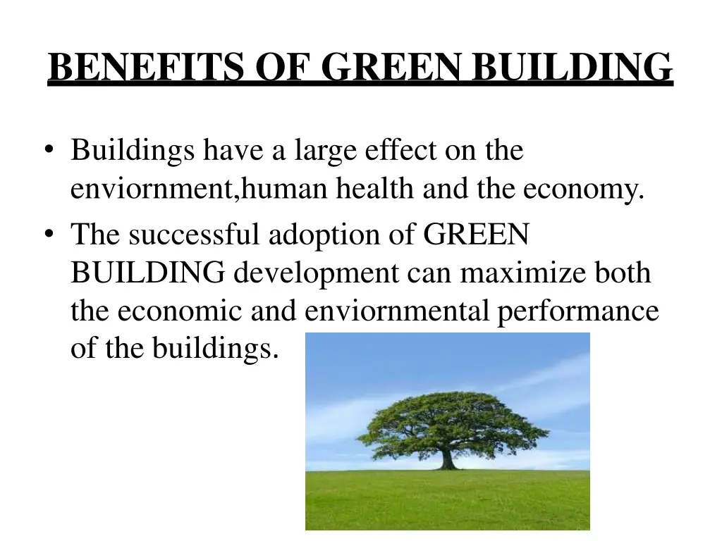 benefits of green building